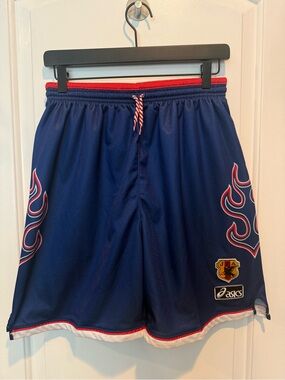 Japan Team JFA Vintage Asics Shorts.